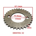 ENGRANAJE DE DISTRIBUCION (CEMENTADO) HONDA 200 XR/ XL125/ CB 125 CREUSO (580-000)