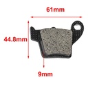 PASTILLA DE FRENO HONDA CR 125 / 250 / 02 / 04 TRASERA HYD (131)