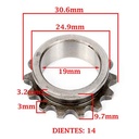 ENGRANAJE DE DISTRIBUCION (CEMENTADO) HONDA 90 C ECONO-POWER CREUSO (565-000)