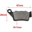 PASTILLA DE FRENO YAMAHA YZ 150 / 450 TRASERA HYD (138)