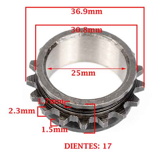 ENGRANAJE DE DISTRIBUCION (CEMENTADO) YAMAHA 125 YBR CREUSO (571-000)