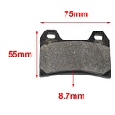 PASTILLA DE FRENO APRILLA / DUCATI / HUSQUARNA / GUZZI HYD (143)