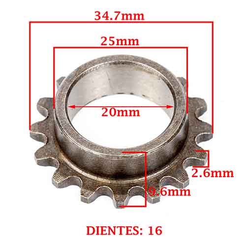 ENGRANAJE DE DISTRIBUCION (CEMENTADO) ZANELLA 125 ZB/ XENON/ SEXY/ DUE/ SHARK CREUSO (590-000)