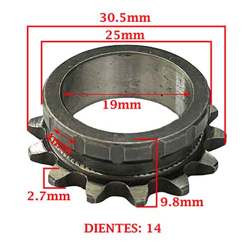 ENGRANAJE DE DISTRIBUCION (CEMENTADOS) HONDA 100 WAVE NF/ FD/ FULL (P, CIGÜEÑAL) CREUSO (548-000)