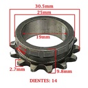 ENGRANAJE DE DISTRIBUCION (CEMENTADOS) HONDA 100 WAVE NF/ FD/ FULL (P, CIGÜEÑAL) CREUSO (548-000)