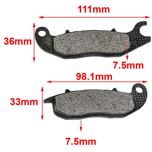 PASTILLA DE FRENO HONDA WAVE - GILERA STYLO HYD (147)