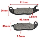 PASTILLA DE FRENO HONDA WAVE - GILERA STYLO HYD (147)