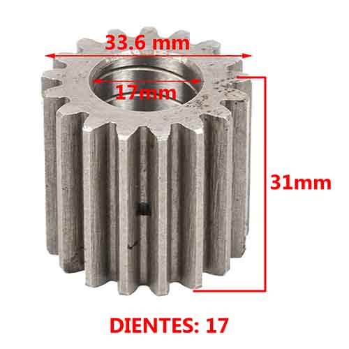 ENGRANAJE DE TRANSMISION ALTO HONDA 100 WAVE NF-M3/MH3/FULL/WAVE (Z17) CREUSO (3532-000)