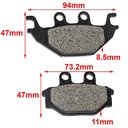PASTILLA DE FRENO KYMCO KRX 250 / MUX 250 / UXV 500 HYD (153)