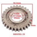 ENGRANAJE INTERMEDIARIO Z-29 HONDA 125/ 150 CG TITAN/ 125 FAN (4T) CREUSO (3913-000)