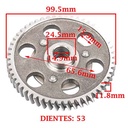 ENGRANAJE PRIMARIO DE ACERO C/DIENTE HELICOIDAL Z-53 ZANELLA 50 KS V3 (2T) CREUSO (274-000)