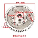 ENGRANAJE PRIMARIO DE FUNDICION C/DIENTE HELICOIDAL Z-53 ZANELLA 50 KS V3 (2T) CREUSO (293-000)