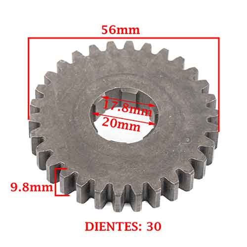 ENGRANAJE S/SECUNDARIO 1 Z-30 GUERRERO-MAGIC/TRIP 110 G CREUSO (7425-000)