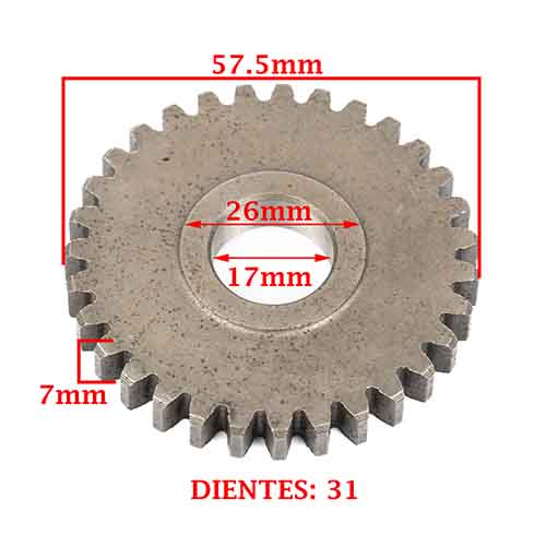ENGRANAJE S/SECUNDARIO 3 Z-31GUERRERO-MAGIC TRIP 110 G CREUSO (7430-000)