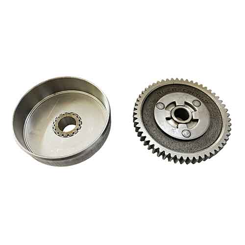 ENGRANAJE Y CAMPANA D/RECTO P/BUJE Z.15-54 ZANELLA 50 KS V3 (2T) CREUSO (697-000)