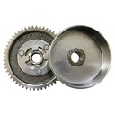 ENGRANAJE Y CAMPANA D/RECTO P/BUJE Z.15-54 ZANELLA 50 KS V3 (2T) CREUSO (697-000)