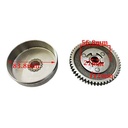 ENGRANAJE Y CAMPANA D/RECTO P/BUJE Z.15-54 ZANELLA 50 KS V3 (2T) CREUSO (697-000)