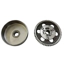 ENGRANAJE Y CAMPANA D/RECTO P/BUJE Z.15-54 ZANELLA 50 MODELO PRO (2T) CREUSO (696-000)