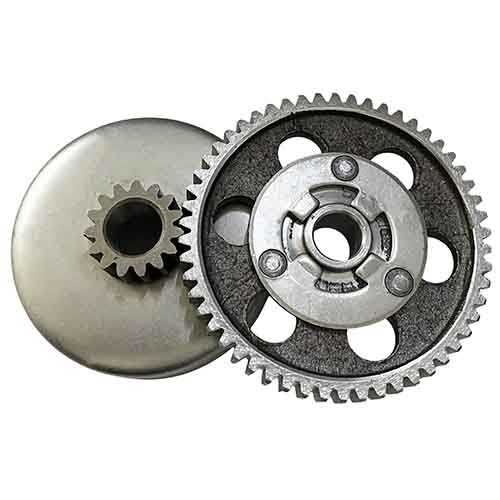 ENGRANAJE Y CAMPANA D/RECTO P/BUJE Z.15-54 ZANELLA 50 MODELO PRO (2T) CREUSO (696-000)