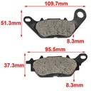 PASTILLA DE FRENO YAMAHA NEW YBR / CRYPTON DELANTERA HYD (155)