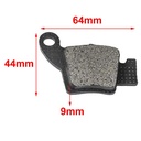 PASTILLA DE FRENO MOTOMEL MEGALLI 250 TRASERA HYD (158)