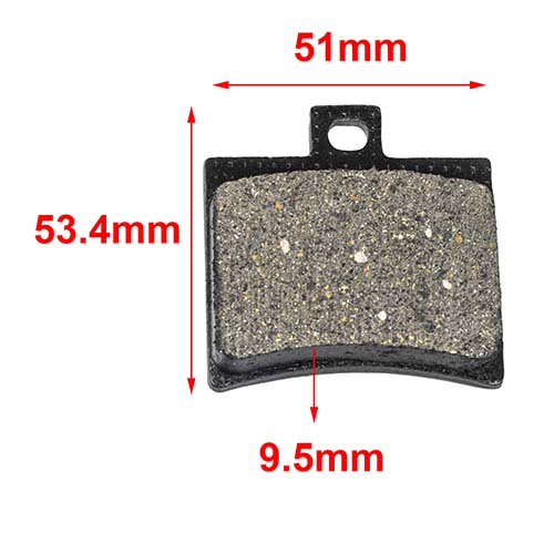 PASTILLA DE FRENO ZANELLA KEEWAY / NACKED 200 TRASERA HYD (161)