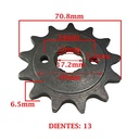 PIÑON DE TRANSMISION GUERRERO MAGIC GR5  200 / 230 GR5/ GXR 200/250 (Z13) CREUSO (3271-ARG)