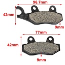 PASTILLA DE FRENO GUERRERO GXR 200 TUNDRA DELANTERA HYD (169)