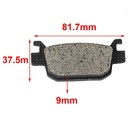 PASTILLA DE FRENO BENELLI TNT 250 / 300 TRASERA HYD (171)