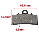 PASTILLA DE FRENO KTM DUKE 200 / 390 DELANTERA HYD (172)