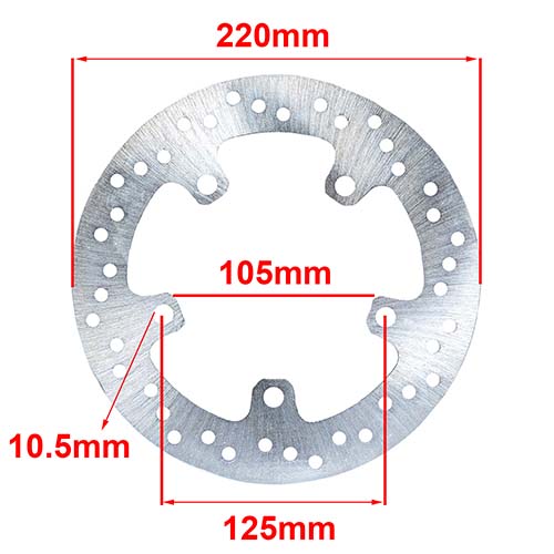 DISCO DE FRENO YAMAHA FAZER YS 250 TRASERO AG8 (D8119)