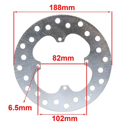 DISCO DE FRENO HONDA CR80 TRASERA AG8 (D8007)