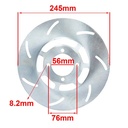 DISCO DE FRENO YAMAHA RX100/115 / HONDA350 DELANTERO AG8 (D8038)