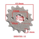 PIÑON DE TRANSMISION HONDA CG 150 TITAN (Z15 ESTRIA GRANDE) CREUSO (1441-ARG)