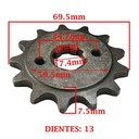 PIÑON DE TRANSMISION HONDA XR 250 / 200 XR/ 250 XR-L (Z13) CREUSO (957-ARG)