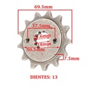 PIÑON DE TRANSMISION HONDA XR 250 TORNADO (Z13) CREUSO (1277-ARG)