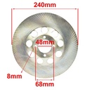 DISCO DE FRENO KAWASAKI GT0 110 DELANTERO AG8 (D8062)