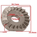 TUERCA DE FIJACION Y ACOPLE DE ARRANQUE ZANELLA 50 KS V3 (2T) CREUSO (289-000)