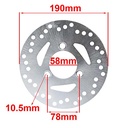 DISCO DE FRENO MONDIAL P1000 - PEUGEOT DELANTERO AG8 (D8079)