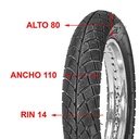 CUBIERTA HORNG FORTUNE 110X80X14 4PR MK961