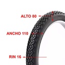 CUBIERTA HORNG FORTUNE 110X80X16 F914