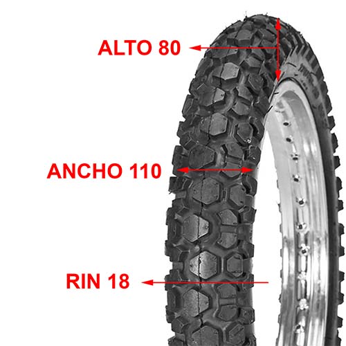 CUBIERTA HORNG FORTUNE 110X80X18 F970