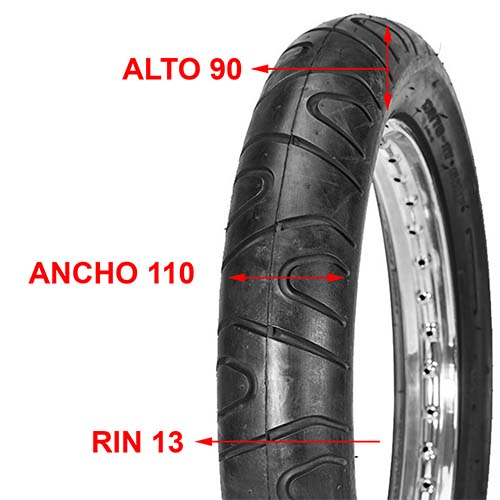 CUBIERTA HORNG FORTUNE 110X90X13 F806