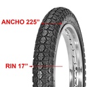 CUBIERTA HORNG FORTUNE 225X17 CALLE 2PR F874