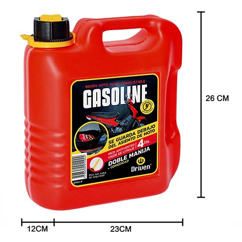 BIDON 4 LTS. EXTRACHATO PRO ROJO (MAQ. EXPLOSION) DRIVEN (BE04-R)