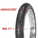 CUBIERTA HORNG FORTUNE 250X17 PISTA REF 4PR F916