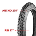 CUBIERTA HORNG FORTUNE 275X17 PISTA 2PR F911