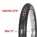 CUBIERTA HORNG FORTUNE 275X17 PISTA REF 4PR F-920