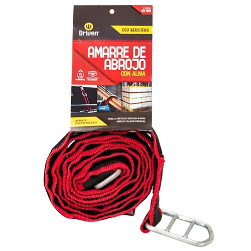 CINTA AMARRE MULTIUSO DE ABROJO CON ALMA PP ANCHO 50MM LARGO 5,05 DRIVEN (CAB-50-0505) DISCONTINUADO