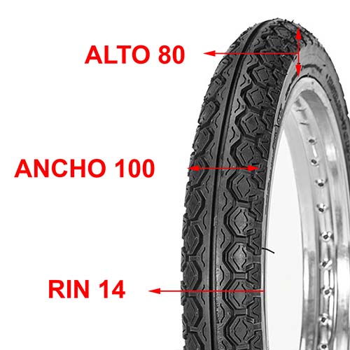CUBIERTA HORNG FORTUNE 80X100X14 F888